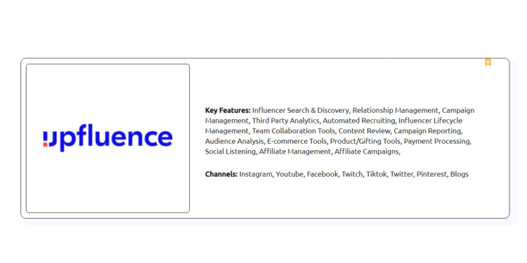 Upfluence: The Influencer Marketing Platform You Need 1 Upfluence: The Influencer Marketing Platform You Need