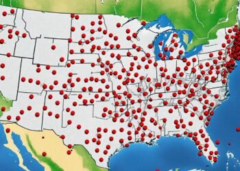 Locations of Men's Wearhouse Vercini in the United States