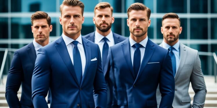 Elevate Your Look with Navy Blue Suit Men's Dope Suits