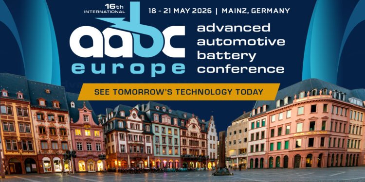 Advanced Automotive Battery Conference – AABC Europe May 18–21 2026